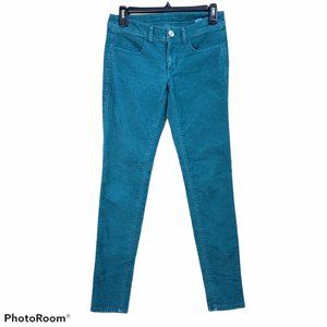 American Eagle Blueish Green Corduroy Jegging Ankle Jeans